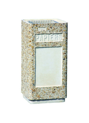 CORBEILLE BÉTON RIVIÈRE 72 L