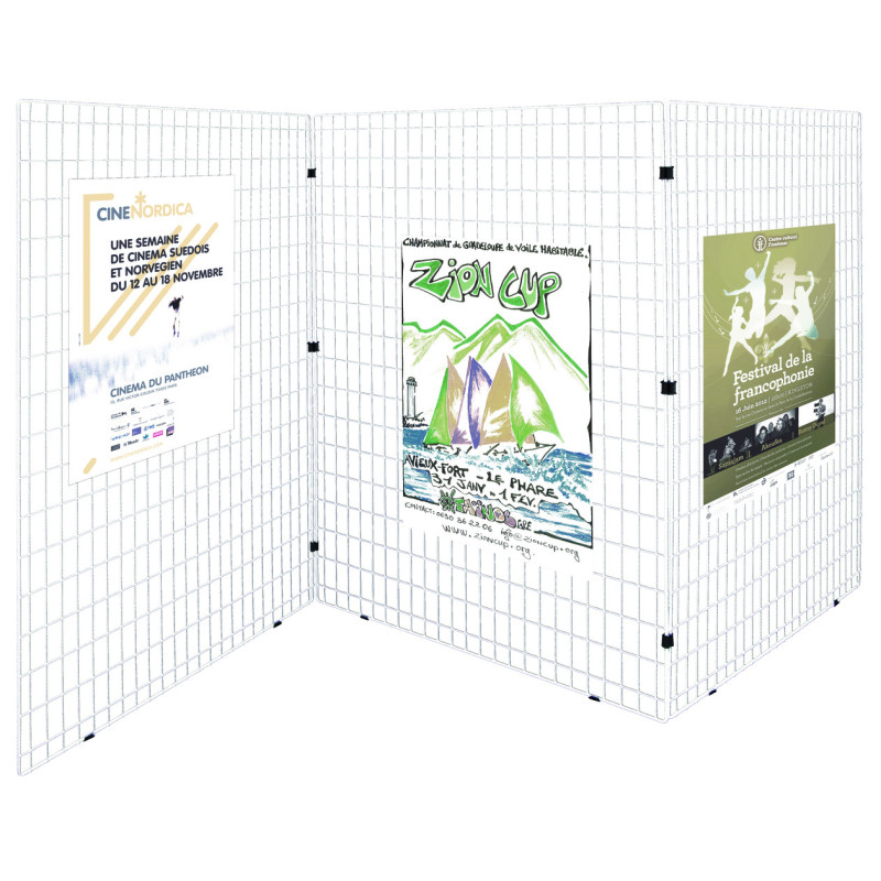 GRILLE D'AFFICHAGE AUTOPORTEUSE