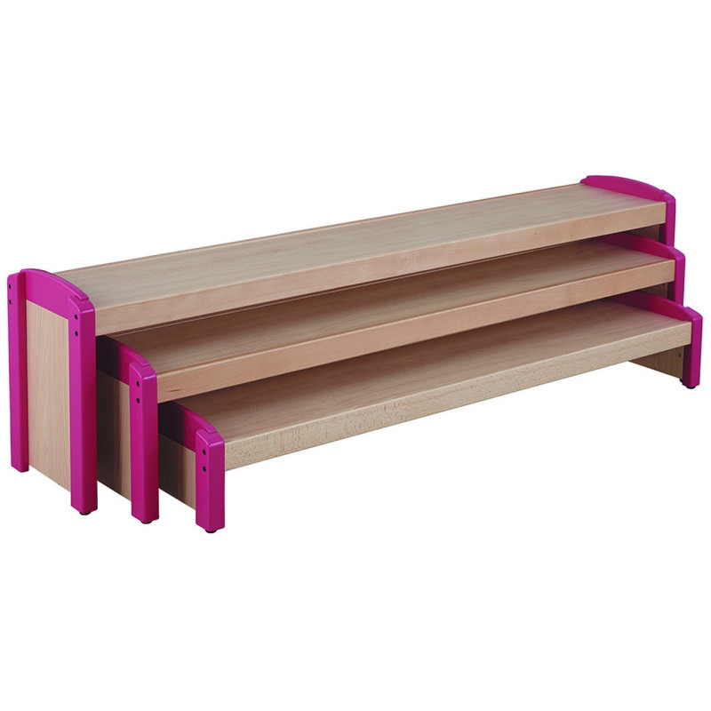 lot de 3 bancs gigogne