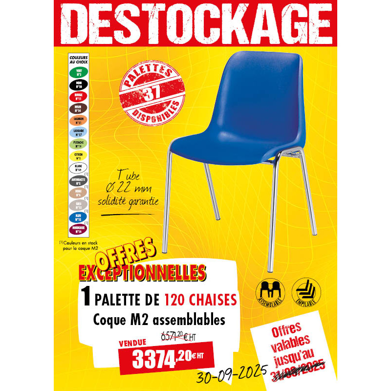 120 CHAISES COQUE M2