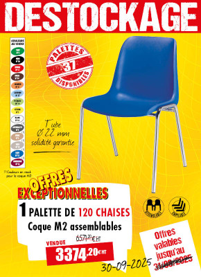 120 CHAISES COQUE M2