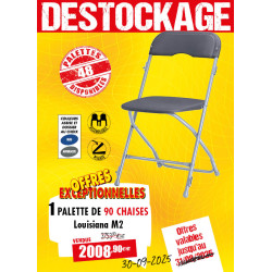 90 CHAISES PLIANTES LOUISIANA
