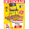 60 CHAISES METAL PLIANTES