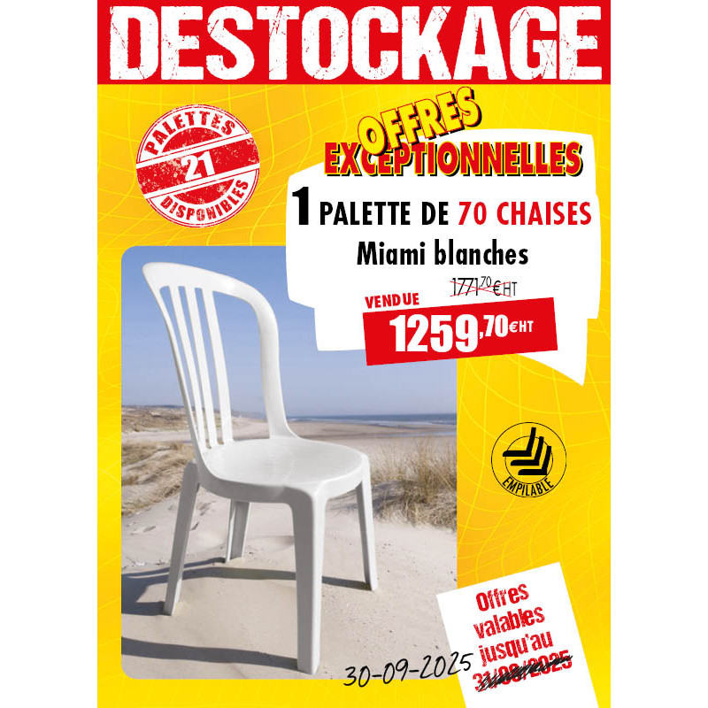 70 CHAISES MIAMI PLEIN AIR