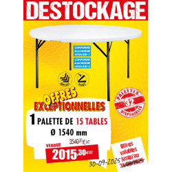 15 TABLES POLYÉTHYLÈNE...