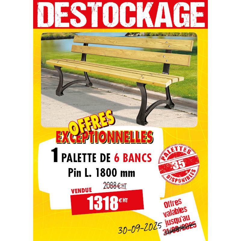6 BANCS URBAINS MALOU PIN