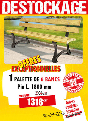 6 BANCS URBAINS MALOU PIN