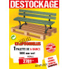 6 BANCS DE VILLE RECYCLÉ MALOU
