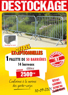 50 BARRIÈRES DE POLICE 14 BARREAUX