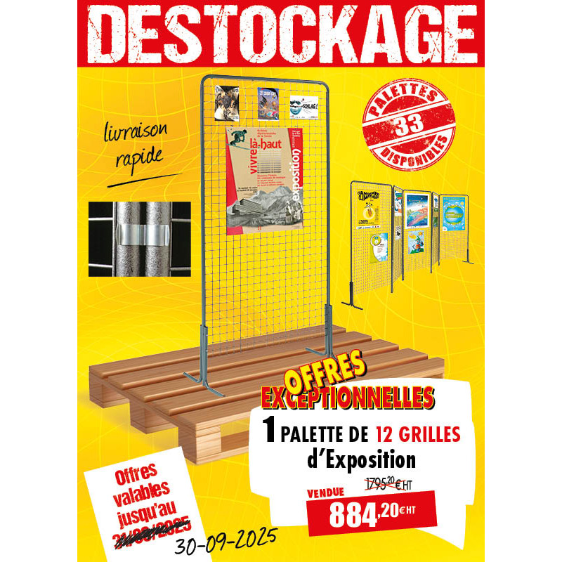 12 GRILLES D'AFFICHAGE