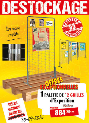 12 GRILLES D'AFFICHAGE