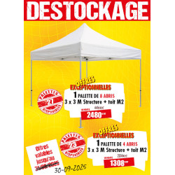 LOT DE 4 OU 8 ABRIS FESTIFS...