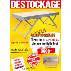 6 PODIUMS MODULABLES...