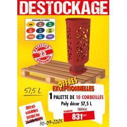 10 CORBEILLES DE VILLE POLY...