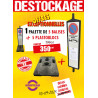 5 BALISES ANTI-STATIONNEMENT + 5 PLASTOBLOCS
