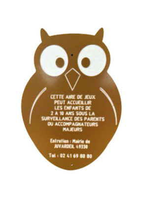 PANNEAU AIRE DE JEUX FIGURINE