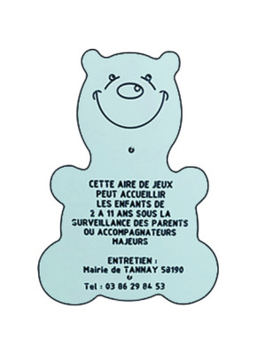 PANNEAU AIRE DE JEUX FIGURINE