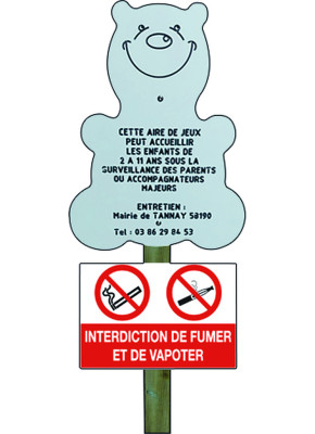 PANNEAU AIRE DE JEUX FIGURINE