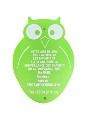 PANNEAU AIRE DE JEUX FIGURINE