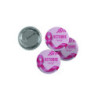 Badge fond rose