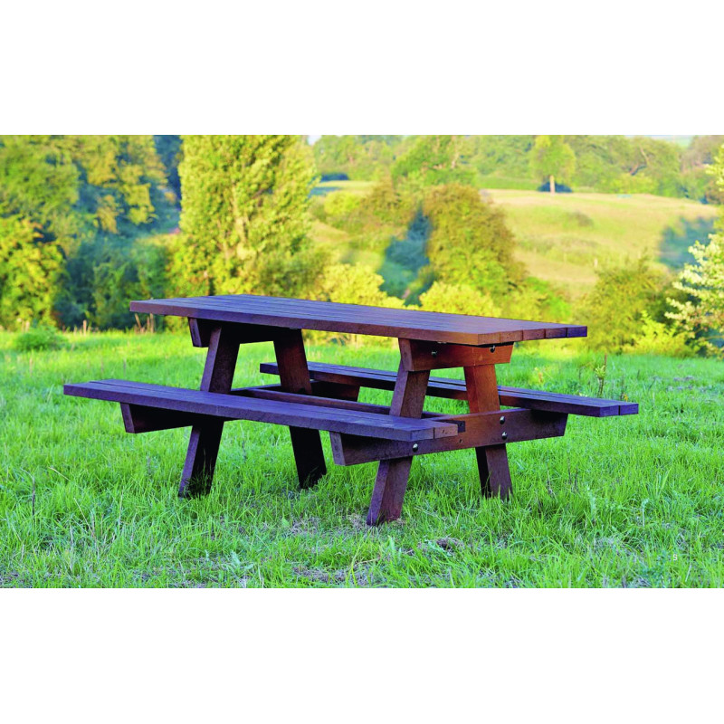 TABLE PIQUE-NIQUE RECYCLÉE NATURE
